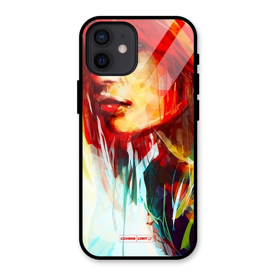 Painted Girl Glass Back Case for iPhone 12