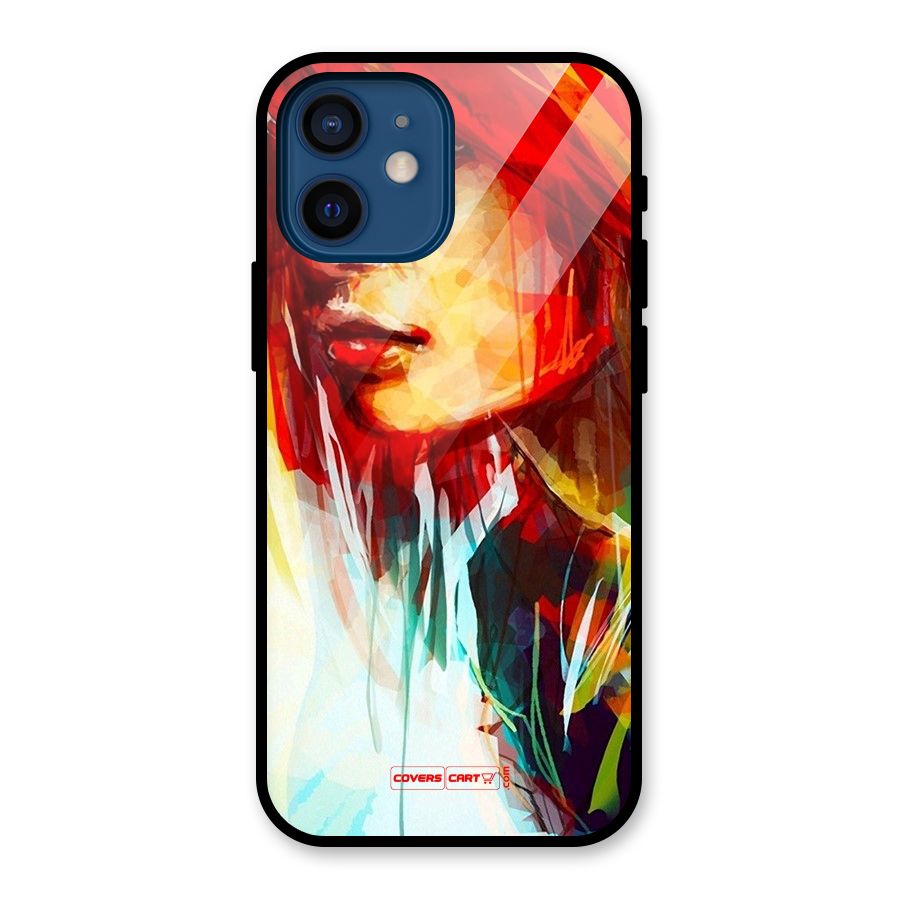 Painted Girl Glass Back Case for iPhone 12 Mini