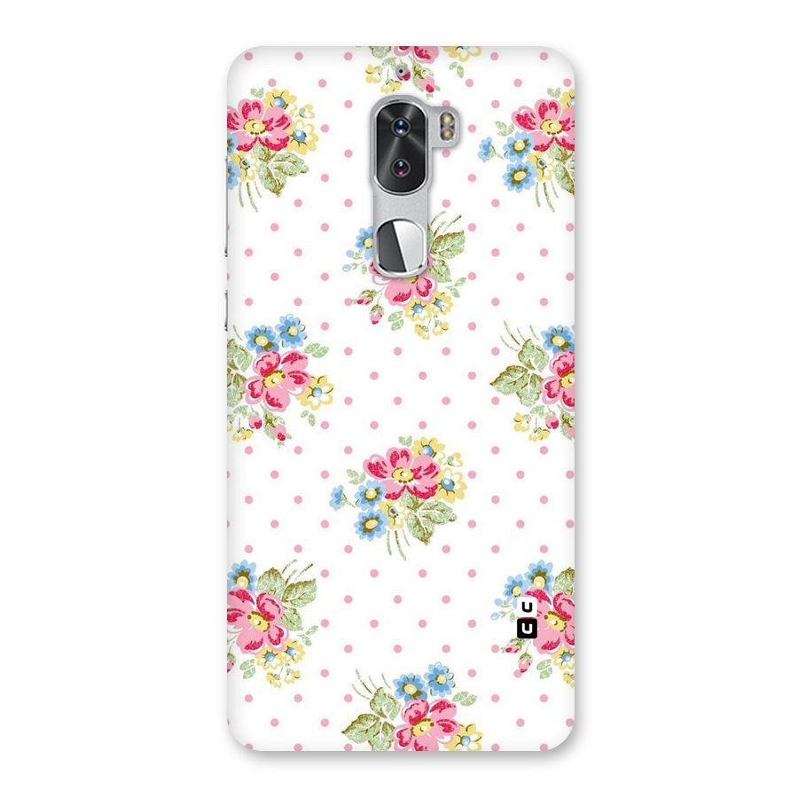 Painted Polka Floral Back Case for Coolpad Cool 1