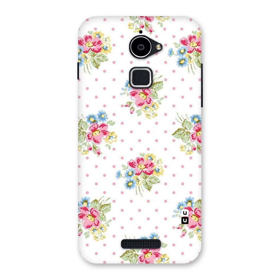 Painted Polka Floral Back Case for Coolpad Note 3 Lite