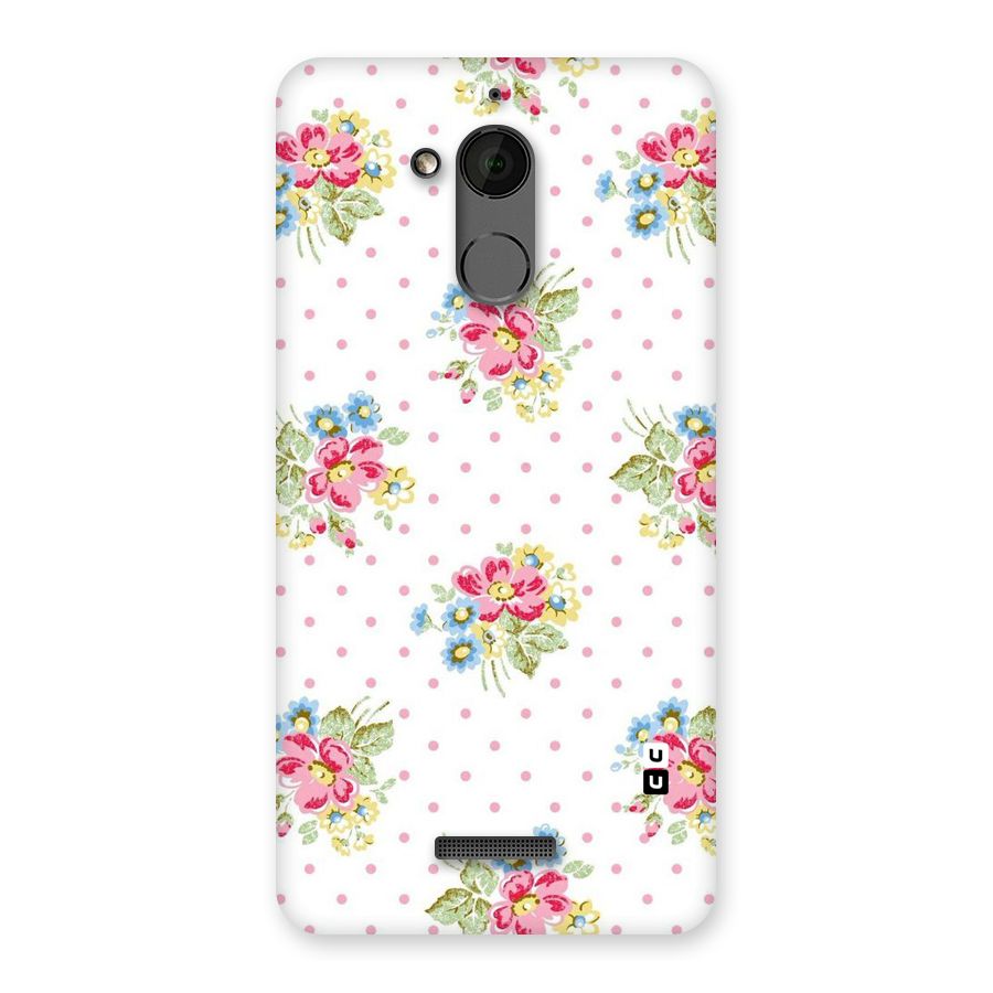 Painted Polka Floral Back Case for Coolpad Note 5