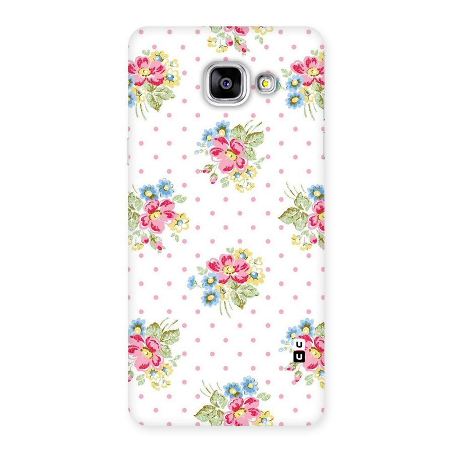 Painted Polka Floral Back Case for Galaxy A5 2016