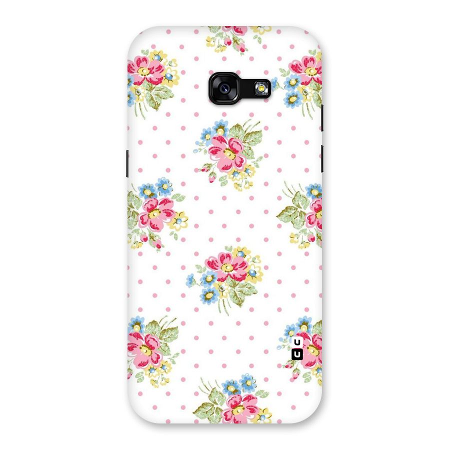 Painted Polka Floral Back Case for Galaxy A5 2017