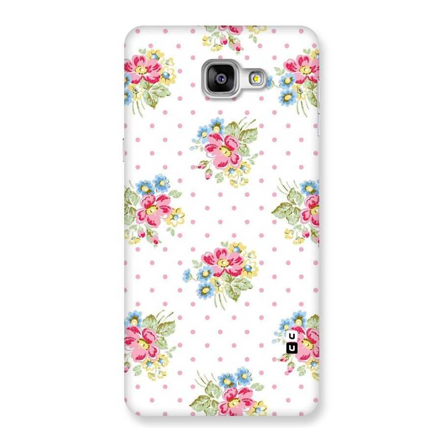 Painted Polka Floral Back Case for Galaxy A9