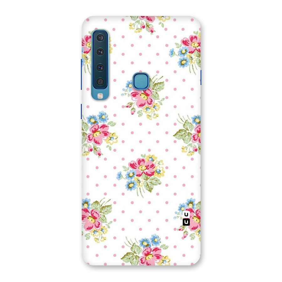 Painted Polka Floral Back Case for Galaxy A9 (2018)