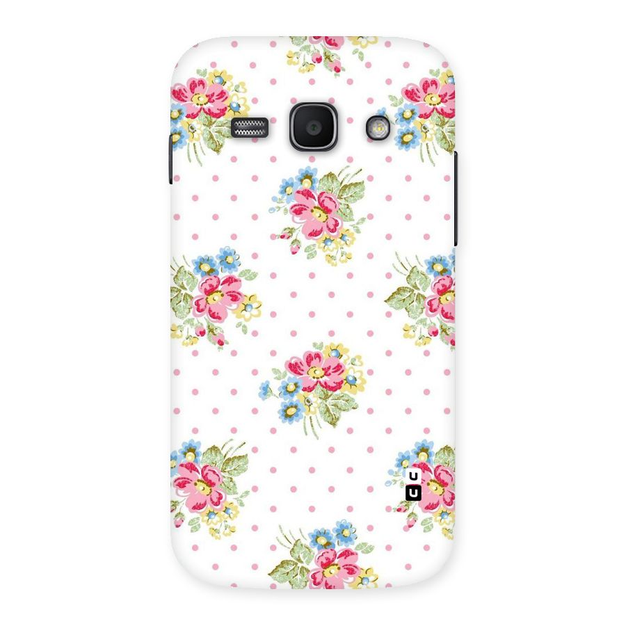 Painted Polka Floral Back Case for Galaxy Ace 3