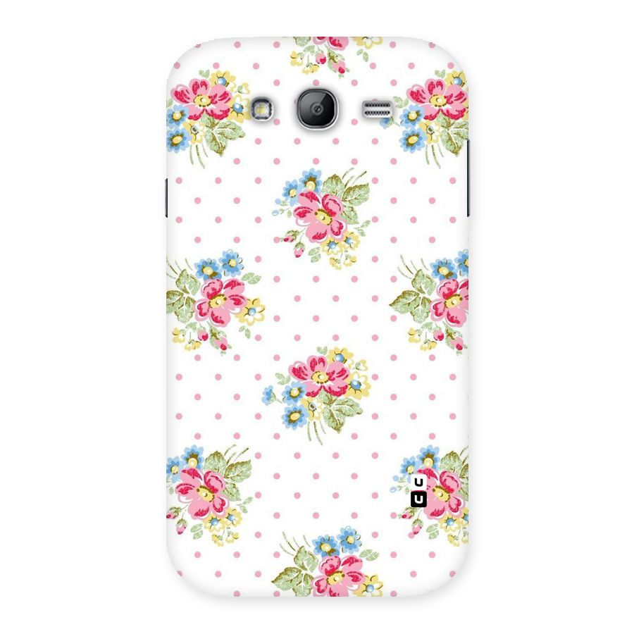 Painted Polka Floral Back Case for Galaxy Grand