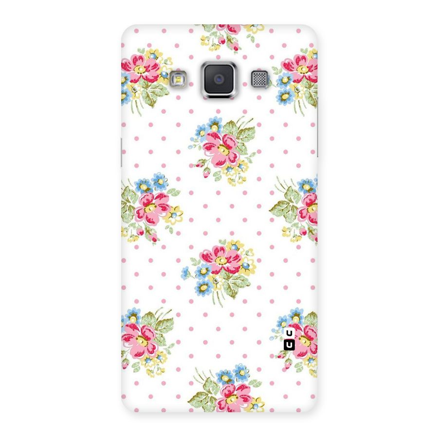 Painted Polka Floral Back Case for Galaxy Grand Max