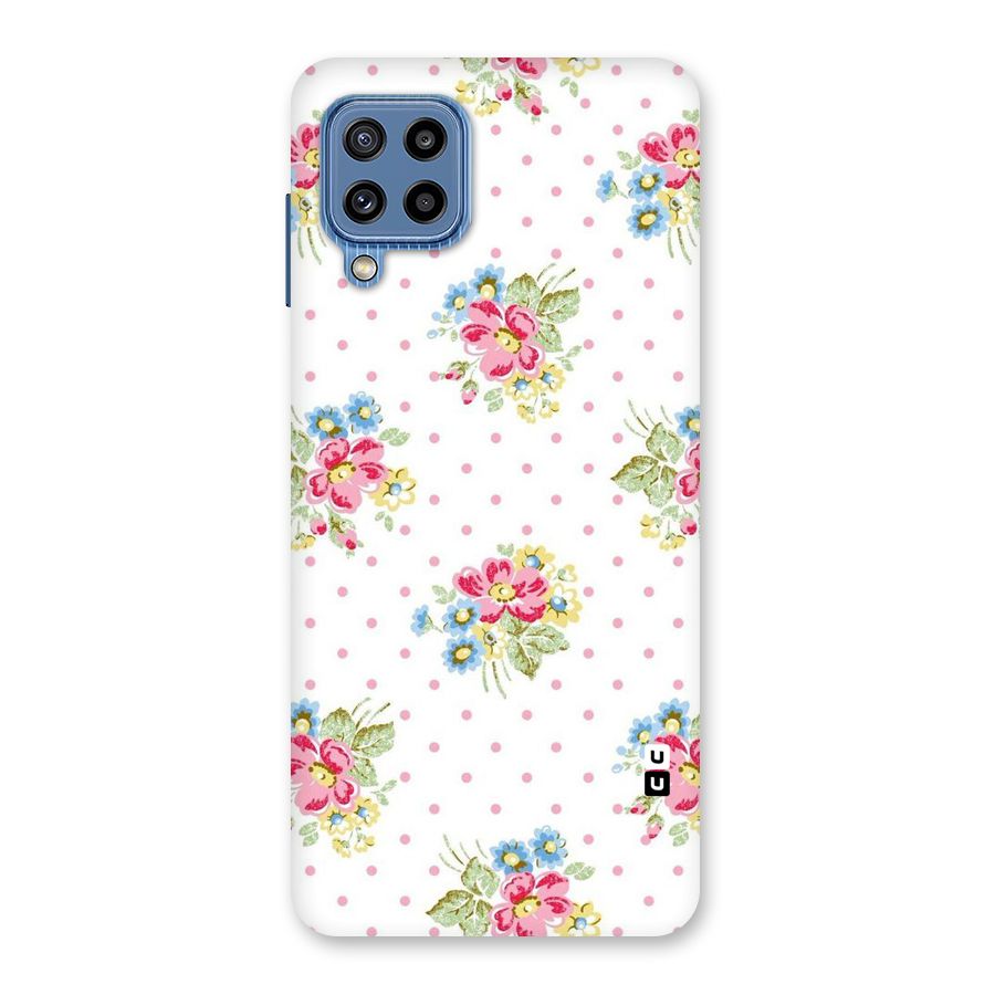 Painted Polka Floral Back Case for Galaxy M32