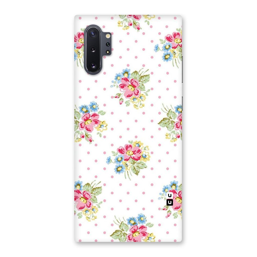 Painted Polka Floral Back Case for Galaxy Note 10 Plus