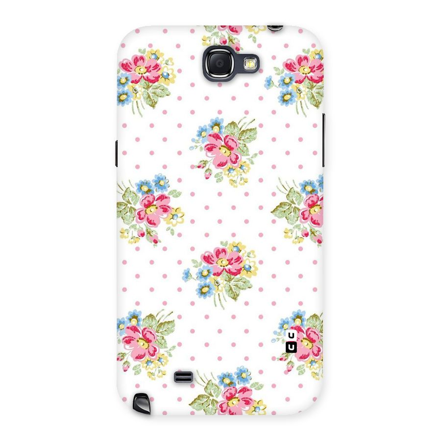 Painted Polka Floral Back Case for Galaxy Note 2