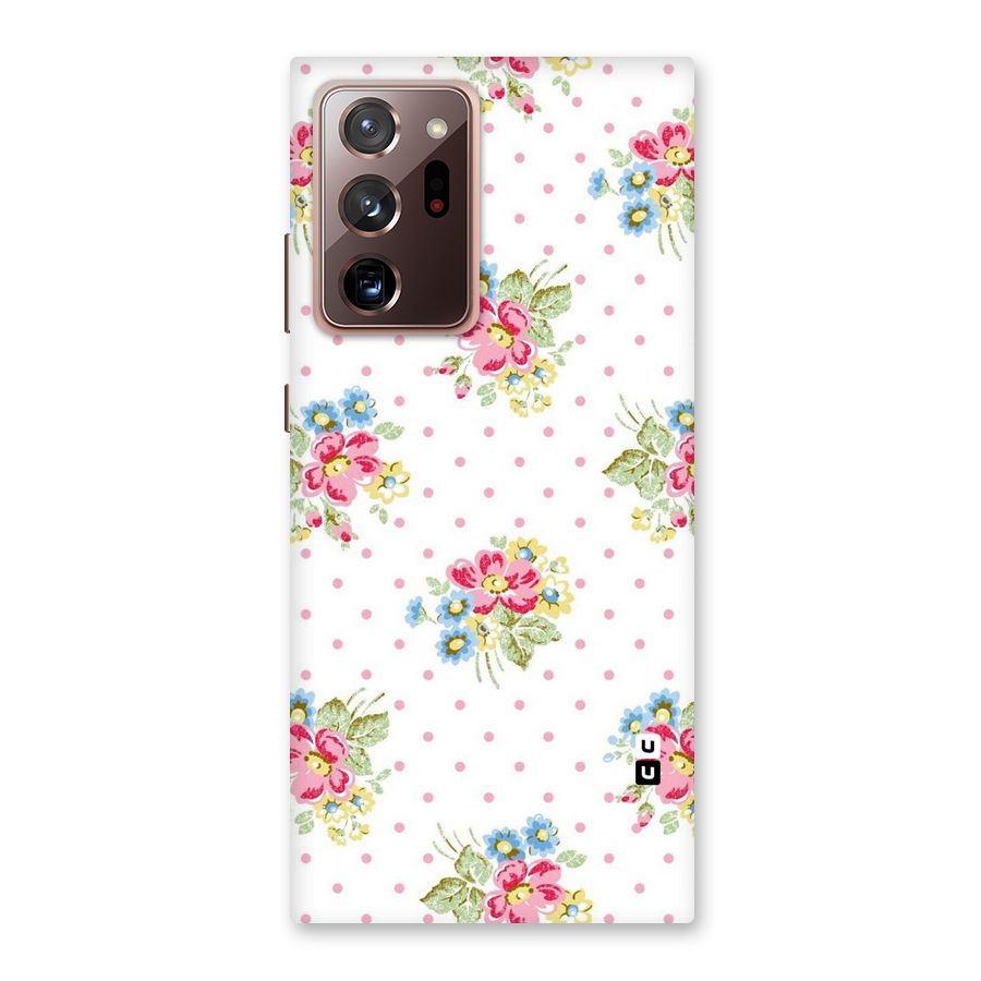 Painted Polka Floral Back Case for Galaxy Note 20 Ultra