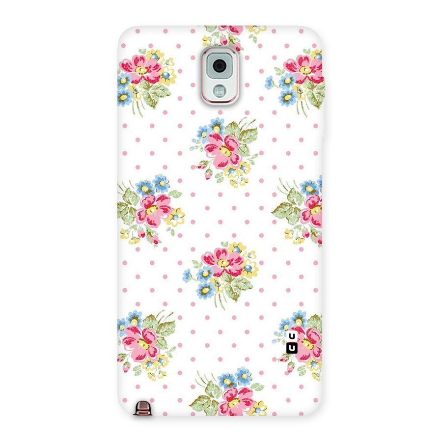 Painted Polka Floral Back Case for Galaxy Note 3