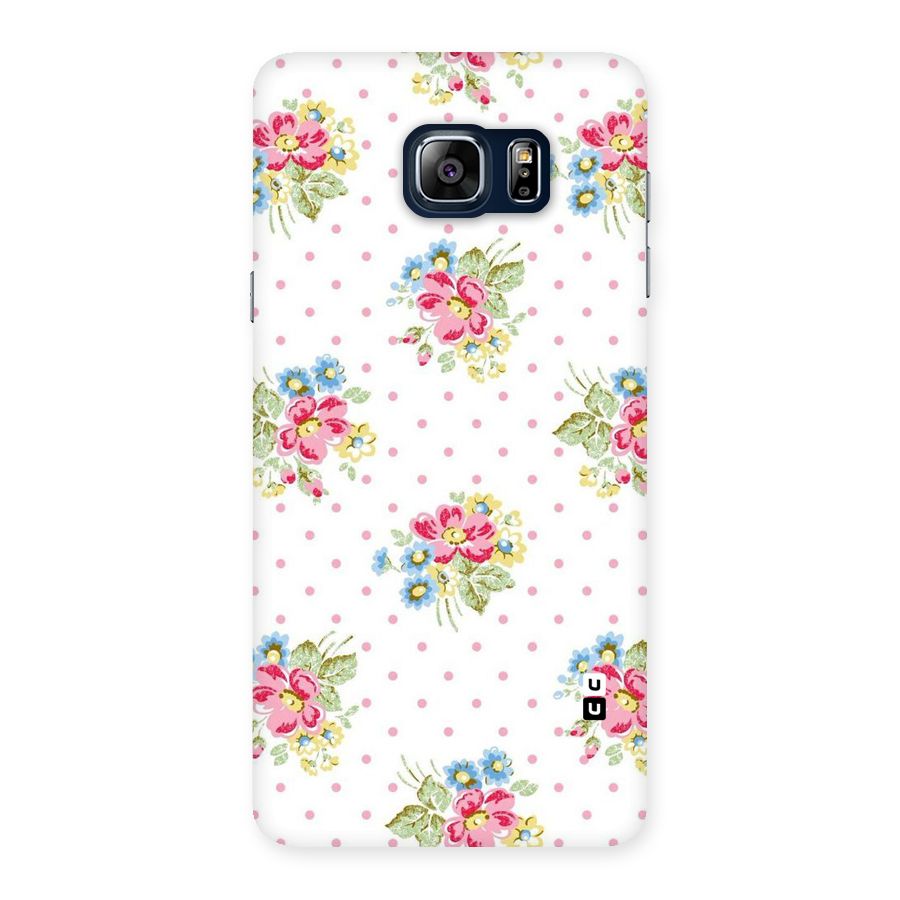 Painted Polka Floral Back Case for Galaxy Note 5