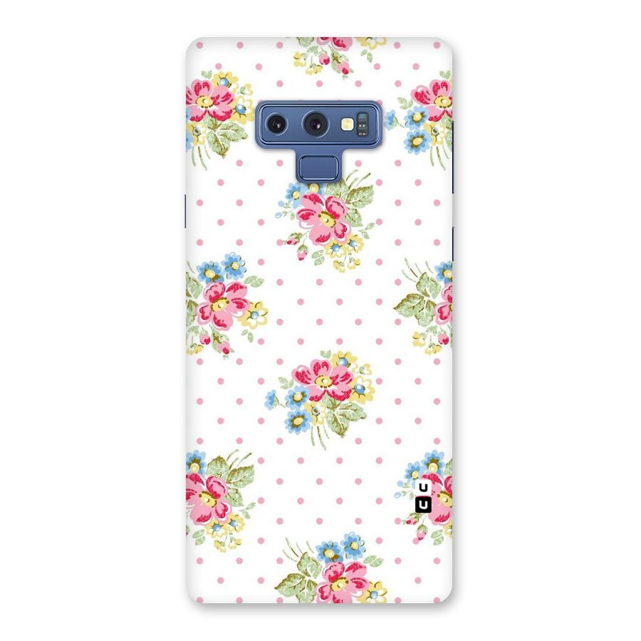 Painted Polka Floral Back Case for Galaxy Note 9