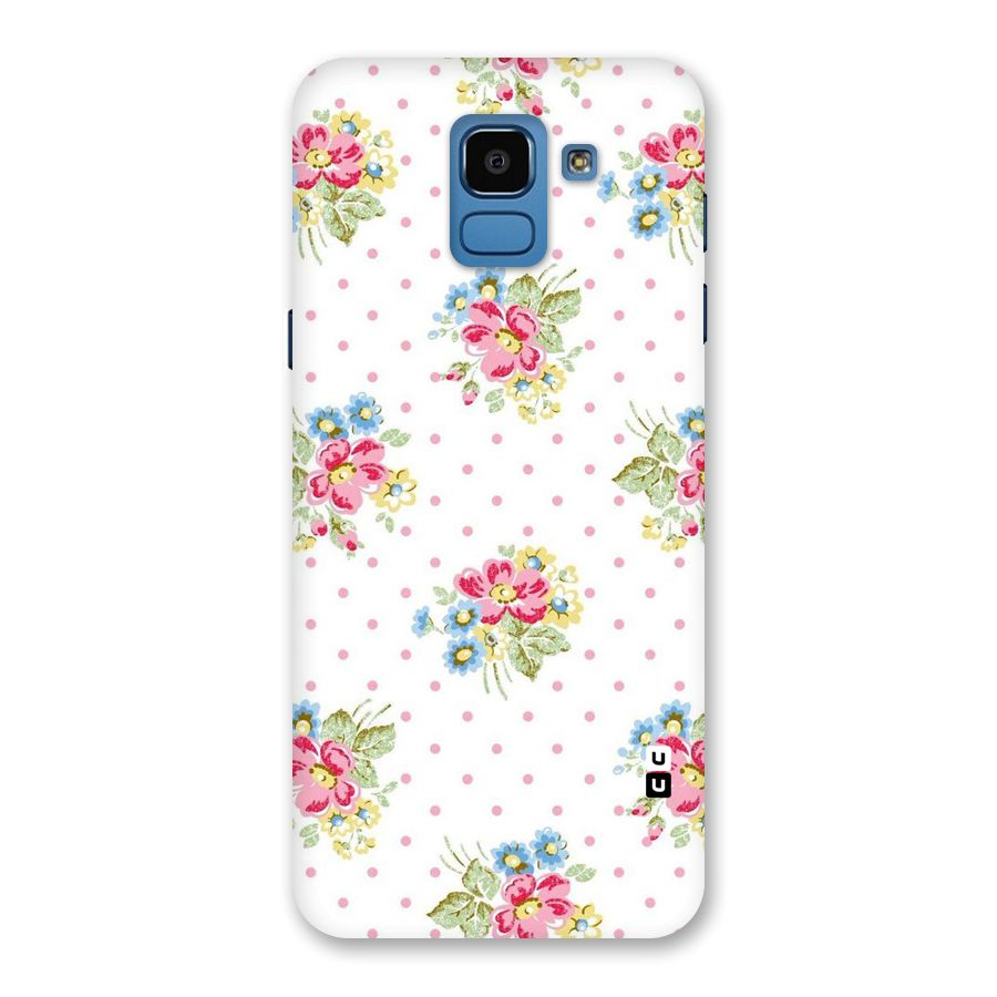 Painted Polka Floral Back Case for Galaxy On6
