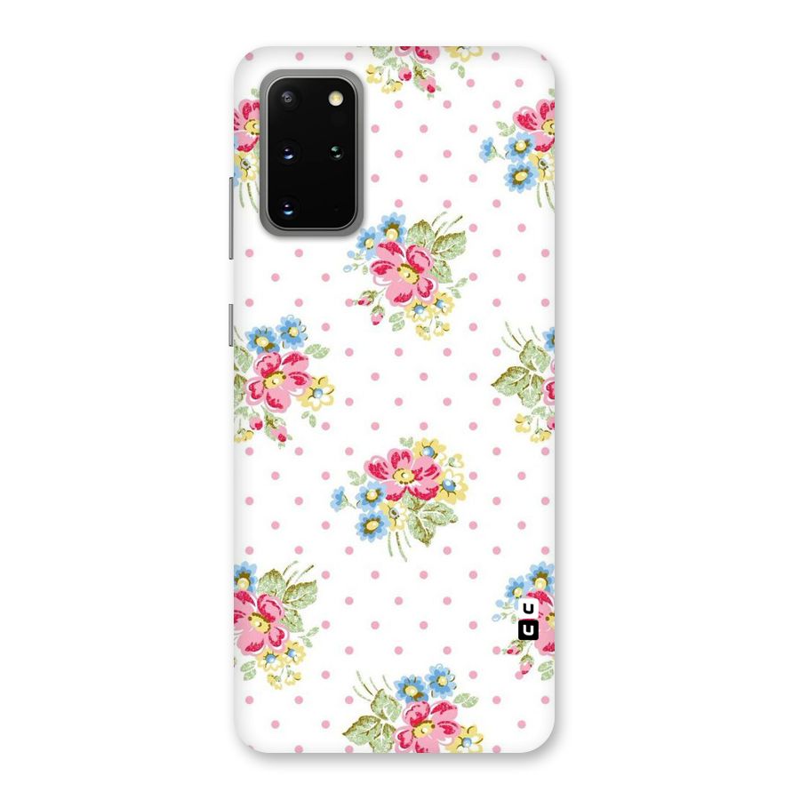 Painted Polka Floral Back Case for Galaxy S20 Plus