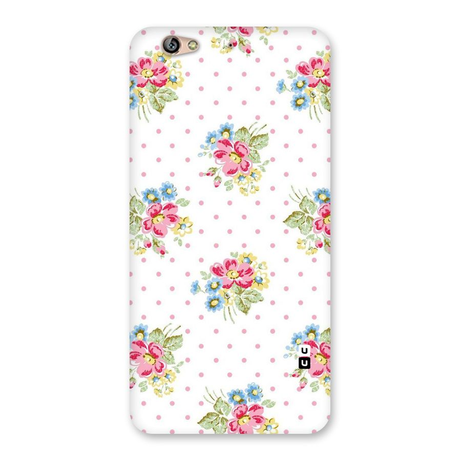 Painted Polka Floral Back Case for Gionee S6