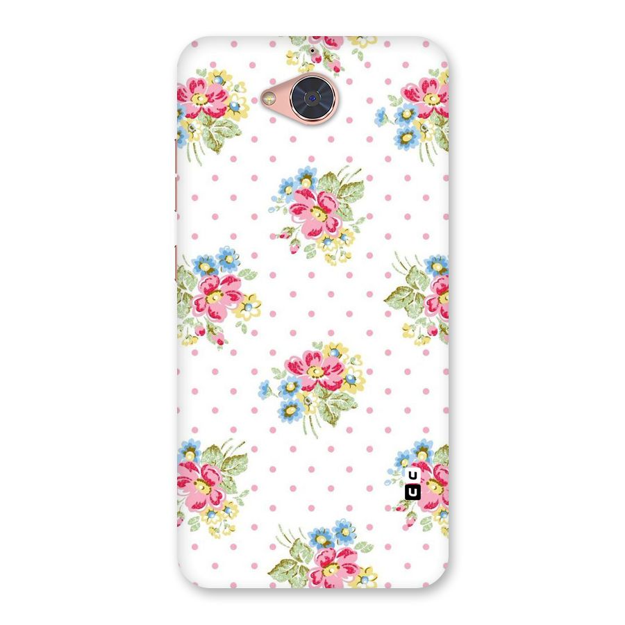 Painted Polka Floral Back Case for Gionee S6 Pro