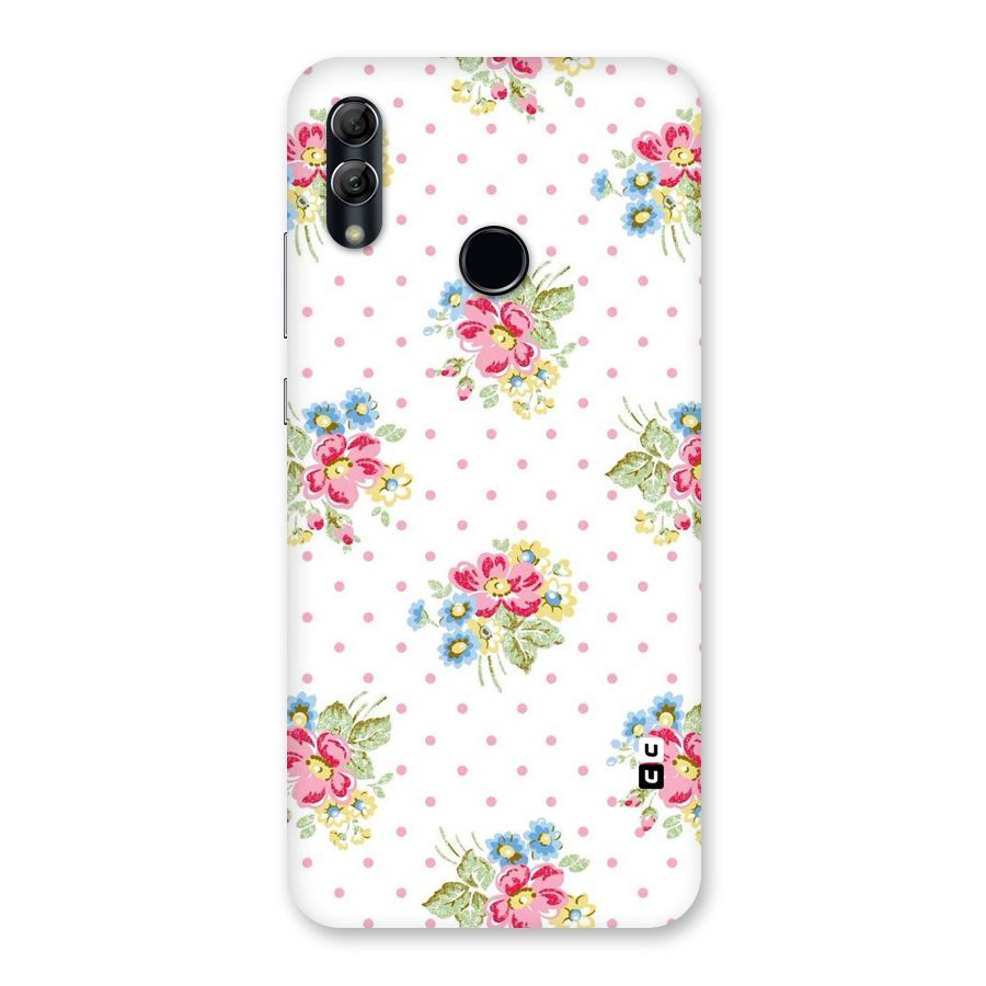 Painted Polka Floral Back Case for Honor 10 Lite