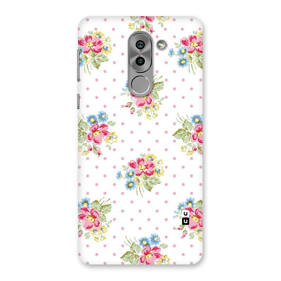 Painted Polka Floral Back Case for Honor 6X