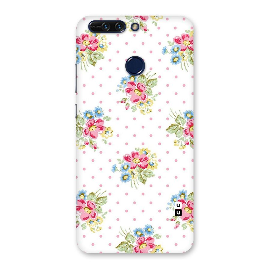 Painted Polka Floral Back Case for Honor 8 Pro
