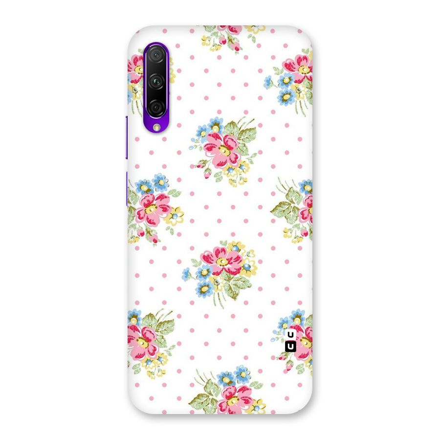 Painted Polka Floral Back Case for Honor 9X Pro