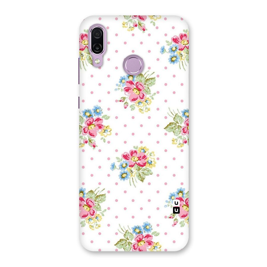 Painted Polka Floral Back Case for Honor Play