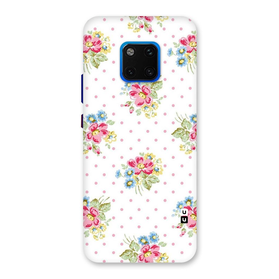 Painted Polka Floral Back Case for Huawei Mate 20 Pro