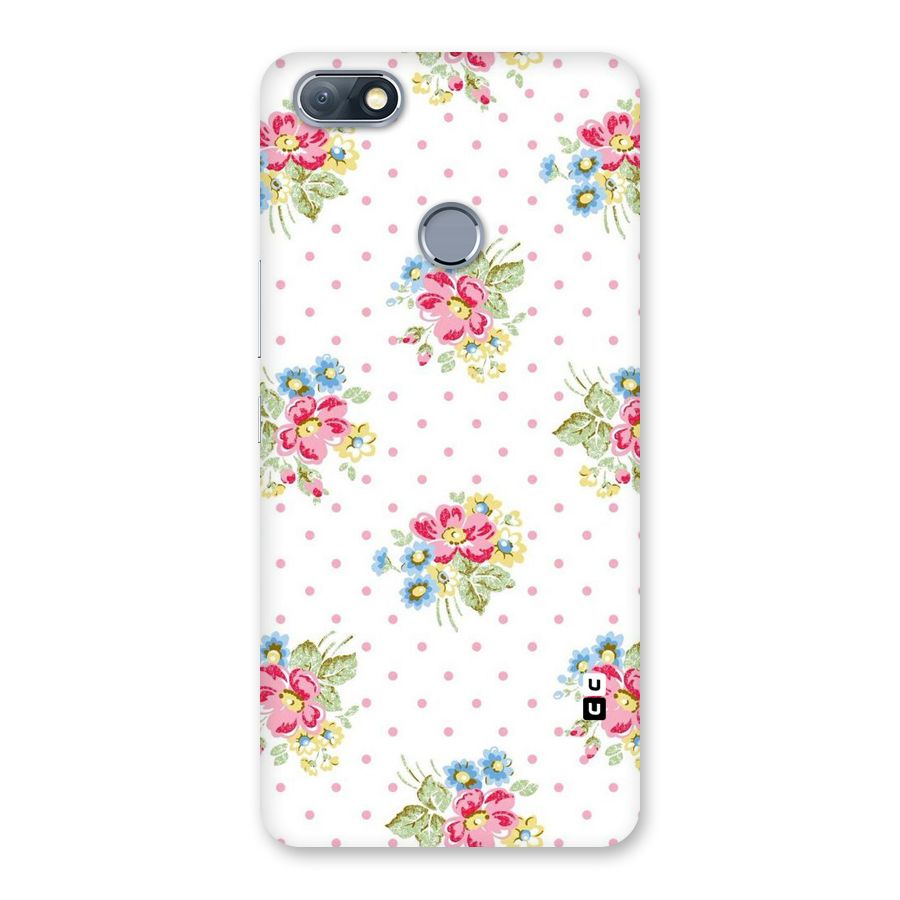 Painted Polka Floral Back Case for Infinix Note 5