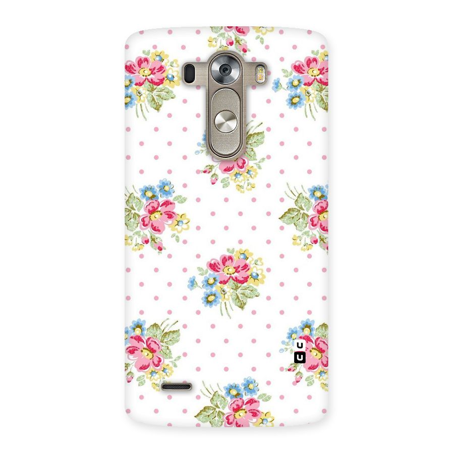 Painted Polka Floral Back Case for LG G3