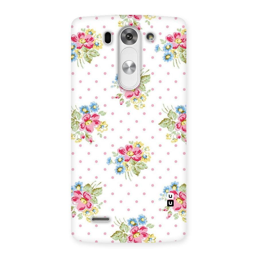 Painted Polka Floral Back Case for LG G3 Mini