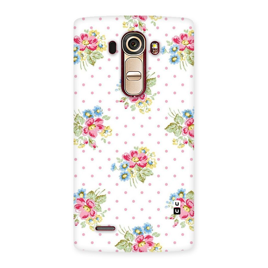 Painted Polka Floral Back Case for LG G4