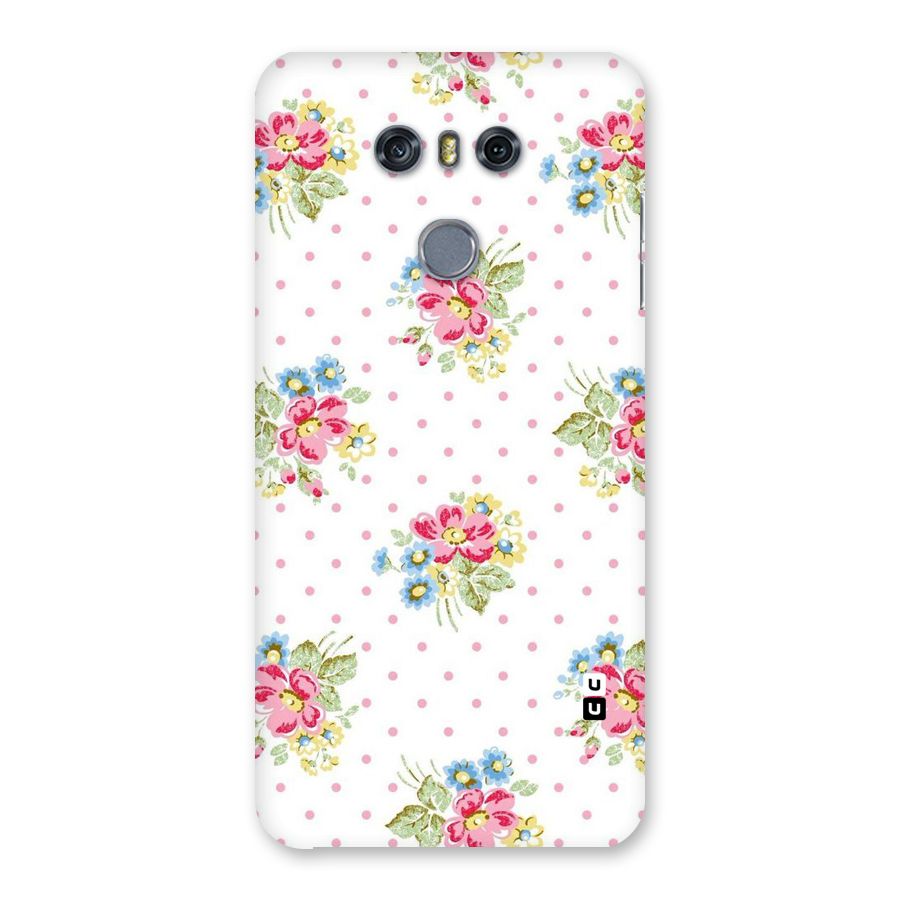 Painted Polka Floral Back Case for LG G6