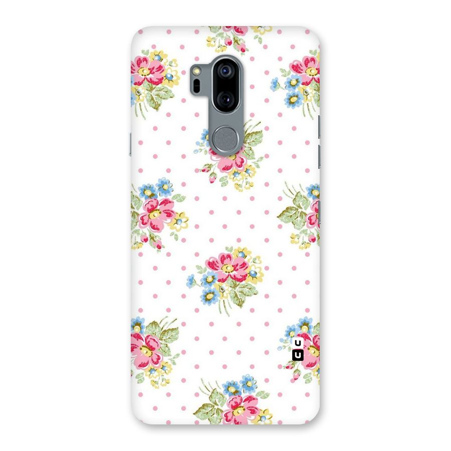 Painted Polka Floral Back Case for LG G7