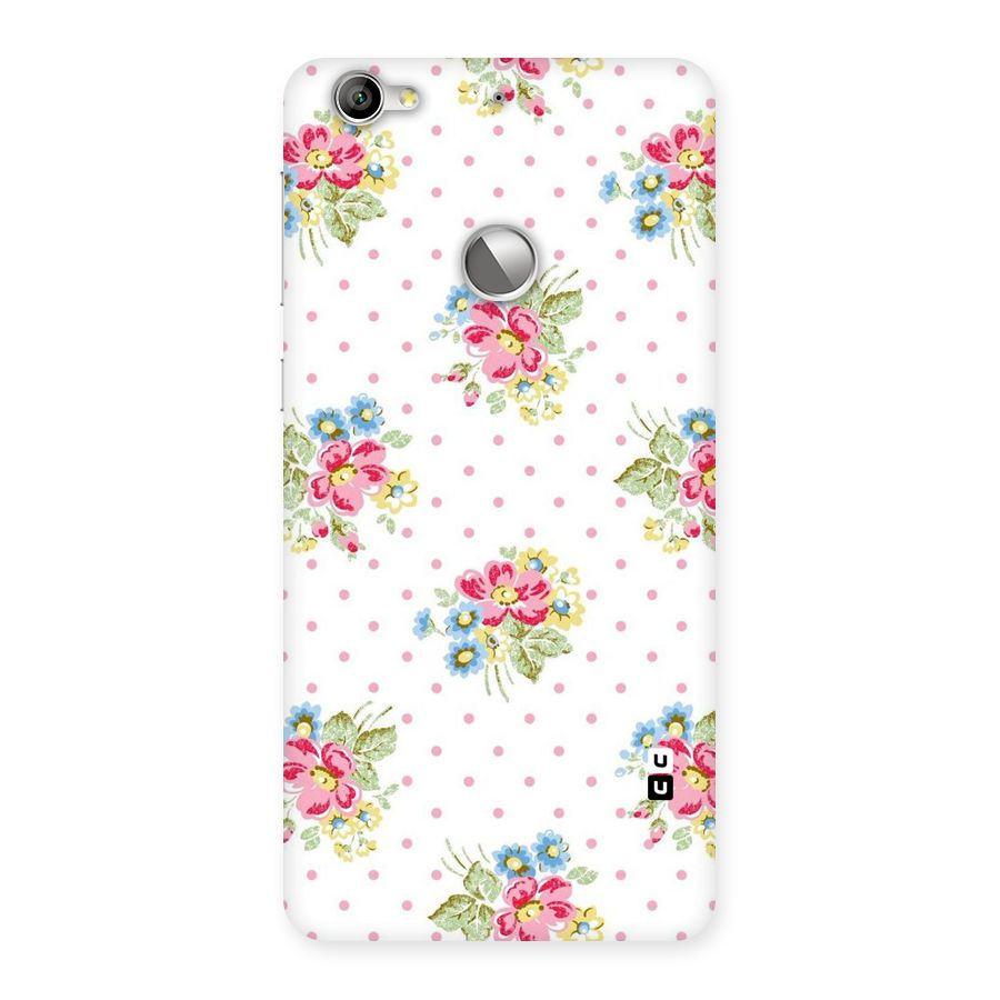 Painted Polka Floral Back Case for LeTV Le 1s