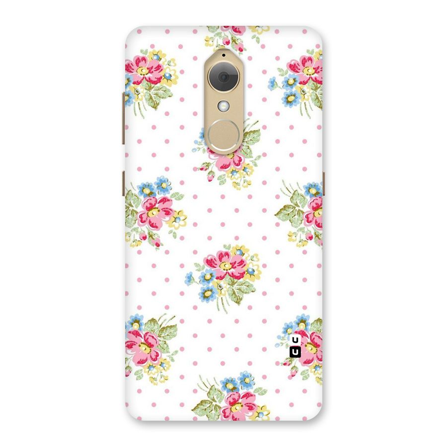 Painted Polka Floral Back Case for Lenovo K8