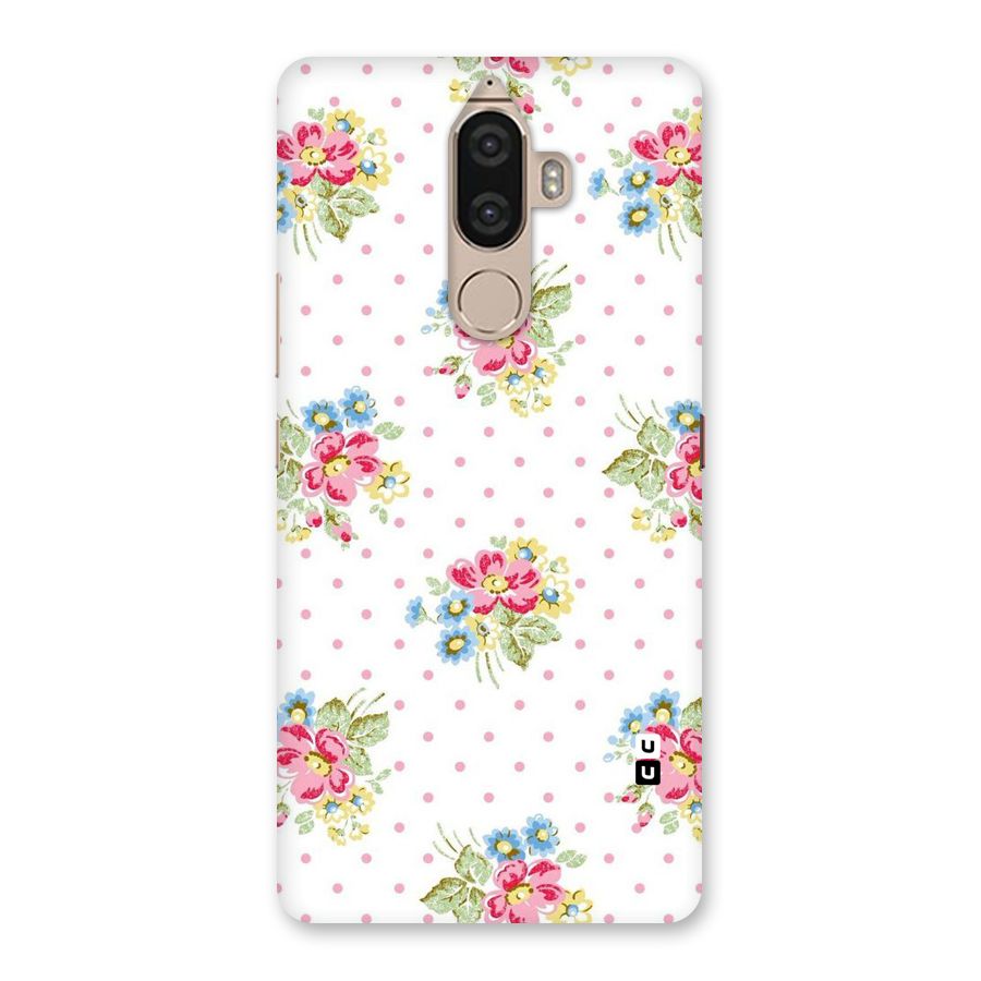 Painted Polka Floral Back Case for Lenovo K8 Note
