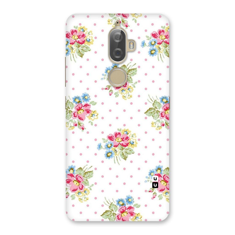 Painted Polka Floral Back Case for Lenovo K8 Plus
