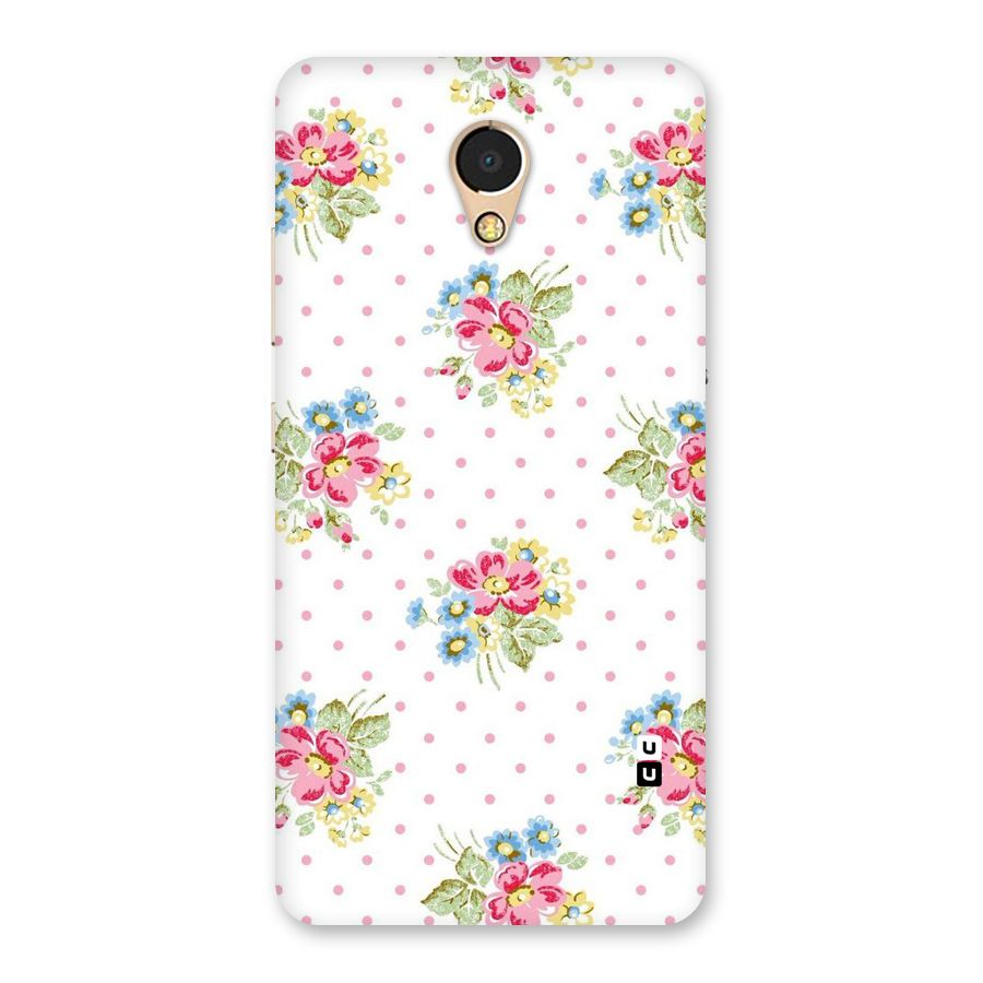 Painted Polka Floral Back Case for Lenovo P2