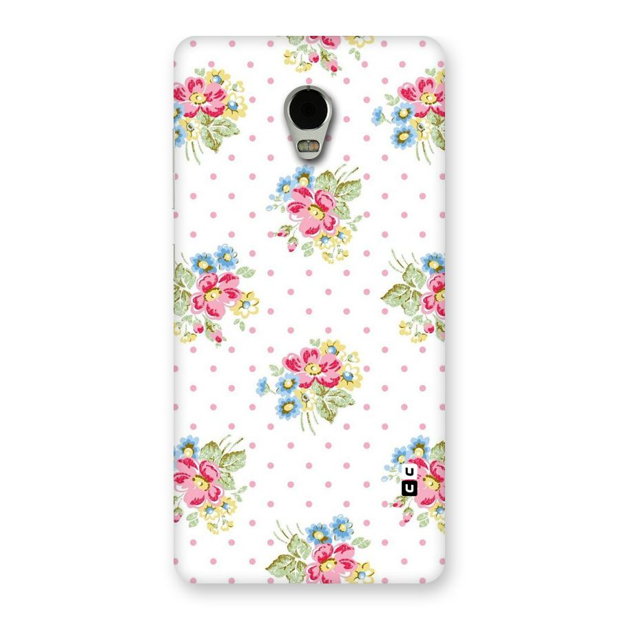 Painted Polka Floral Back Case for Lenovo Vibe P1