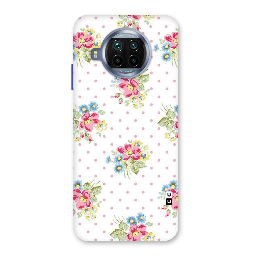Painted Polka Floral Back Case for Mi 10i