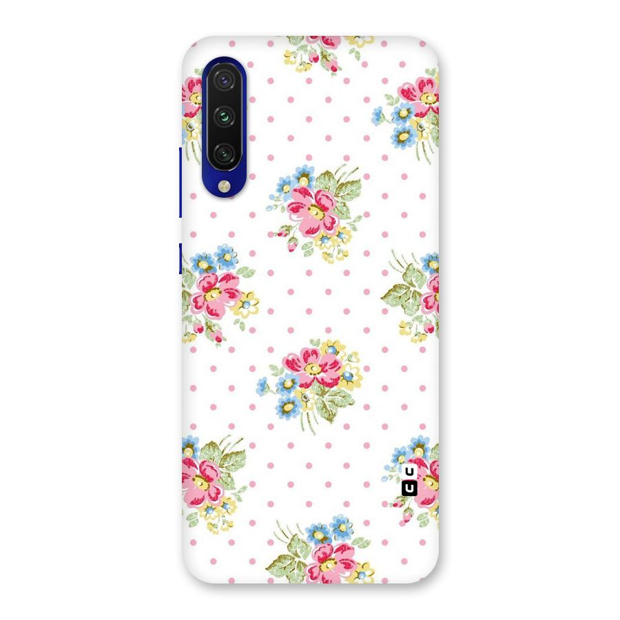Painted Polka Floral Back Case for Mi A3