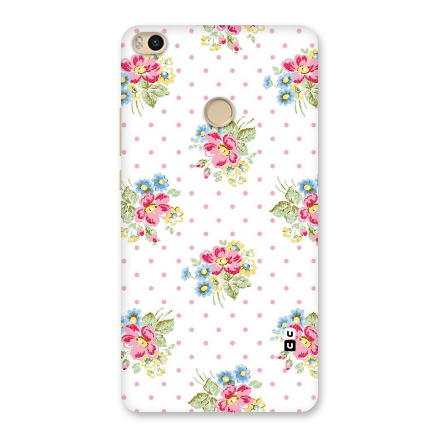 Painted Polka Floral Back Case for Mi Max 2