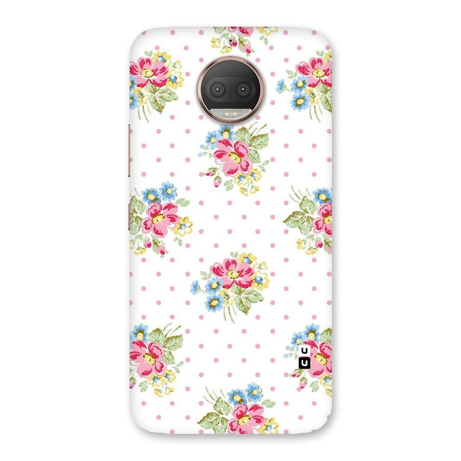 Painted Polka Floral Back Case for Moto G5s Plus