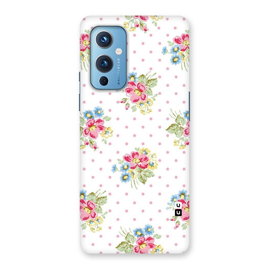 Painted Polka Floral Back Case for OnePlus 9