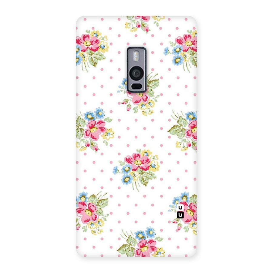 Painted Polka Floral Back Case for OnePlus Two