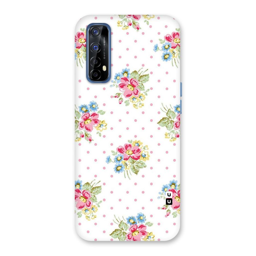 Painted Polka Floral Back Case for Realme 7