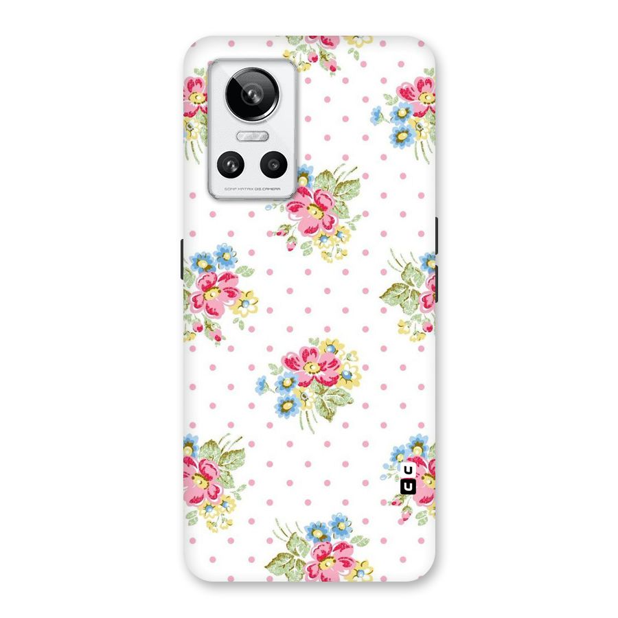 Painted Polka Floral Back Case for Realme GT Neo 3