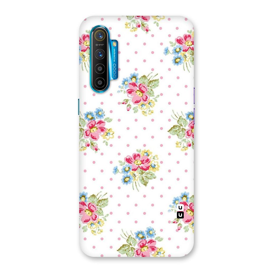 Painted Polka Floral Back Case for Realme XT